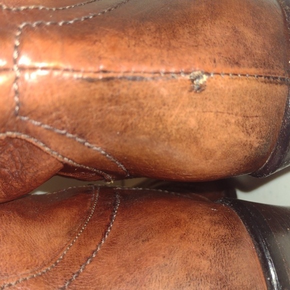 Donna pui tall brown leather boots made in Italy size 37 - Picture 10 of 16